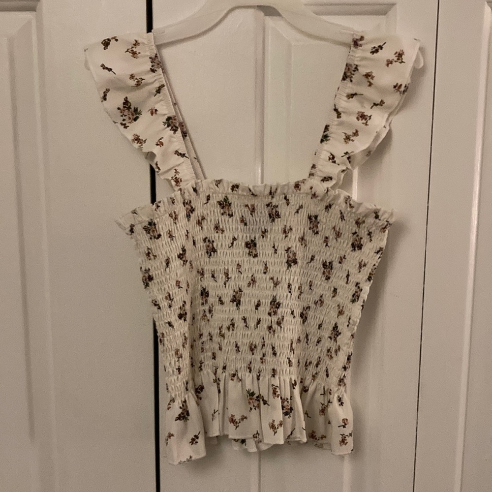Xs shein floral tank top